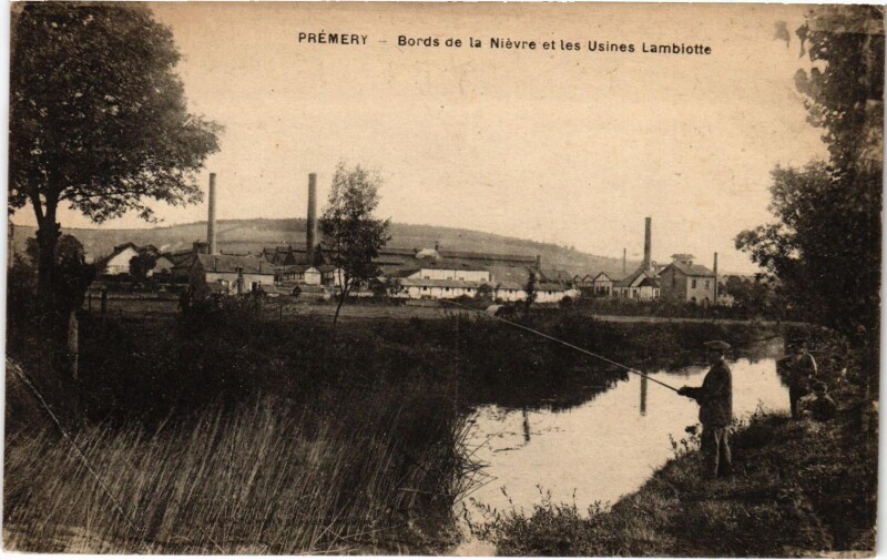 Carte postale ancienne Premery Bords de la Nievre