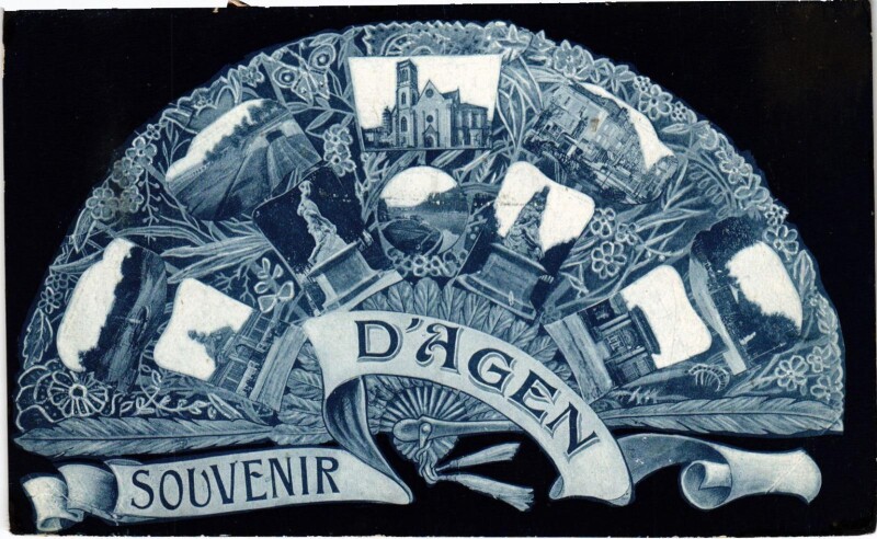 Carte postale ancienne Souvenir d'Agen Lot et Garonne