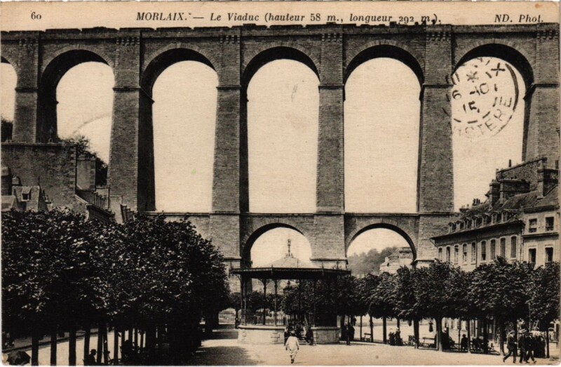 Carte postale ancienne Morlaix- Le Viaduc France à Morlaix