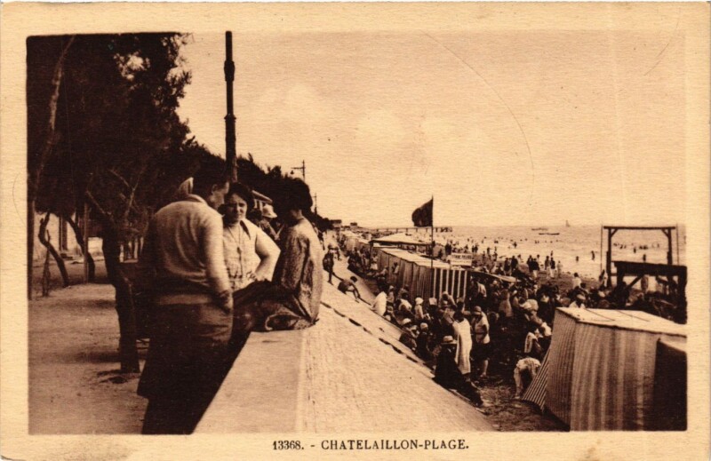 Carte postale ancienne Chatelaillon - Plage