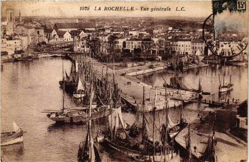 Carte postale ancienne La Rochelle - Vue générale à La Rochelle