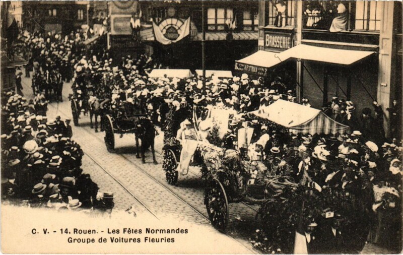 Carte postale ancienne Rouen - Les Fetes Normandes à Rouen