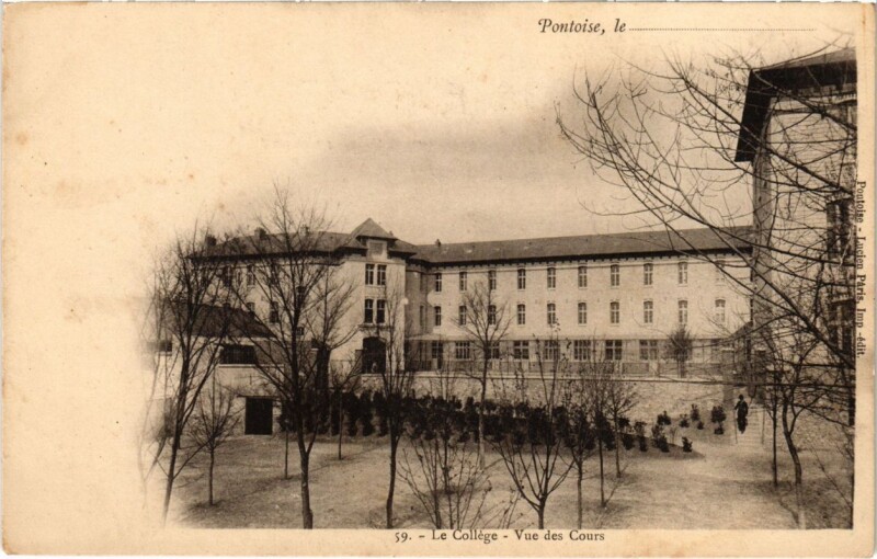 Carte postale ancienne Pontoise - Le College à Pontoise