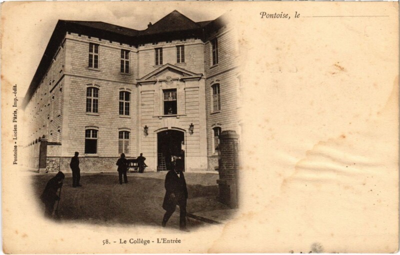 Carte postale ancienne Pontoise - Le College à Pontoise