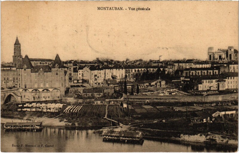 Carte postale ancienne Montauban Vue générale à Montauban