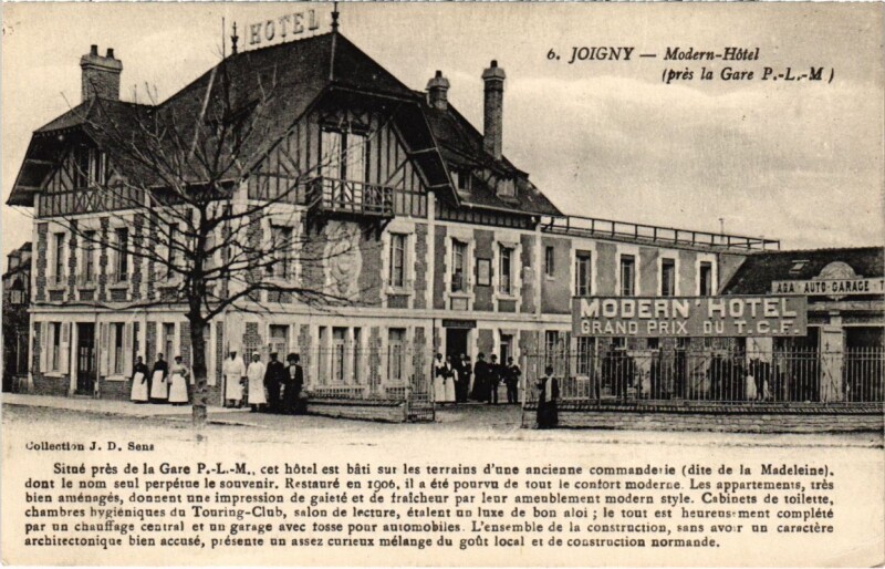 Carte postale ancienne Joigny - Modern-Hotel à Joigny