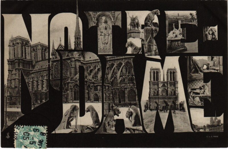 Carte postale ancienne Paris 4e Notre-Dame à Paris 4e