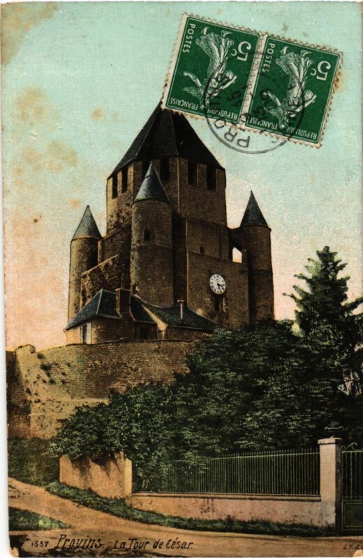 Carte postale ancienne Provins Tour de Cesar à Provins