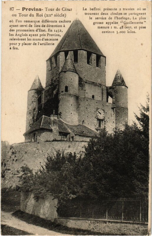 Carte postale ancienne Provins Tour de Cesar à Provins