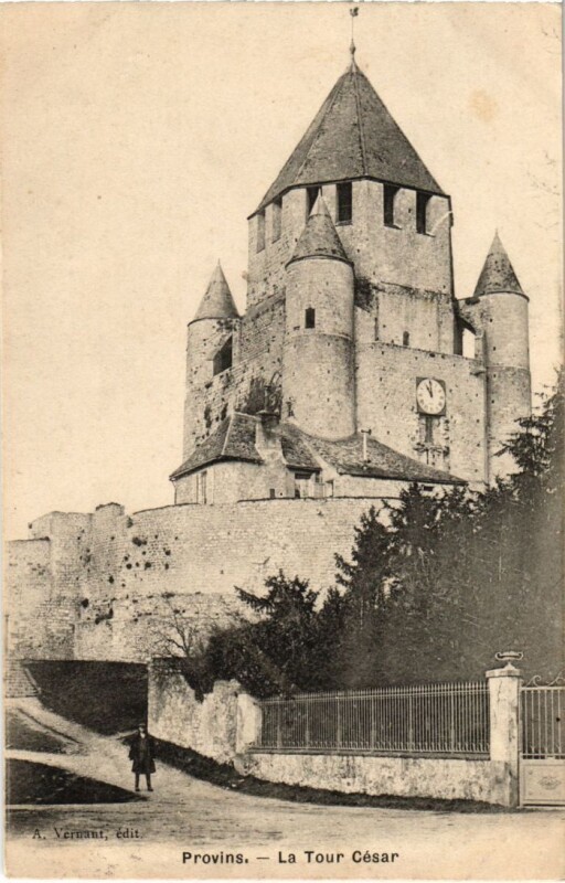 Carte postale ancienne Provins Tour de Cesar à Provins