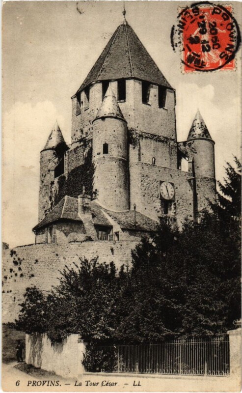 Carte postale ancienne Provins Tour de Cesar à Provins