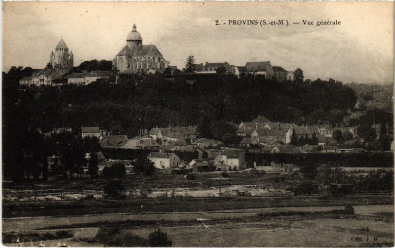 Carte postale ancienne Provins vue generale à Provins