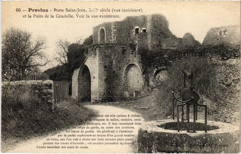 Carte postale ancienne Provins Porte Saint-Jean à Provins