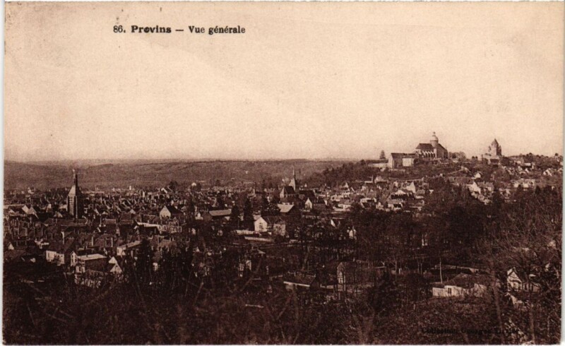 Carte postale ancienne Provins vue generale à Provins