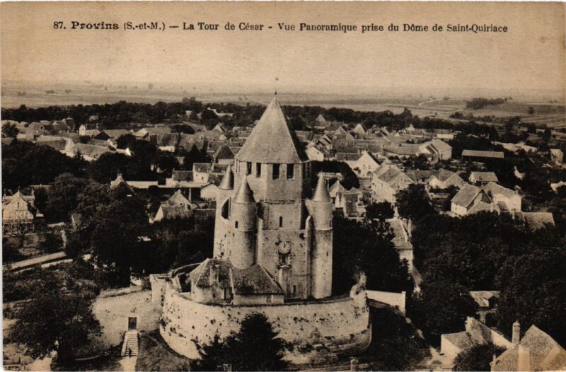 Carte postale ancienne Provins Tour de Cesar à Provins