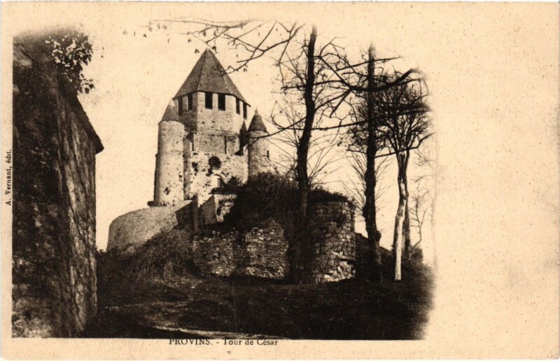 Carte postale ancienne Provins Tour de Cesar à Provins