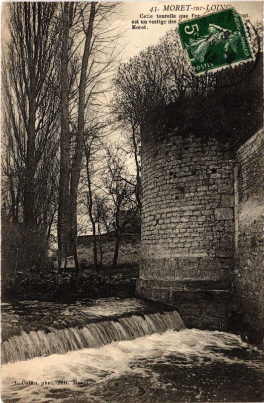 Carte postale ancienne Moret sur Loing Cette tourelle