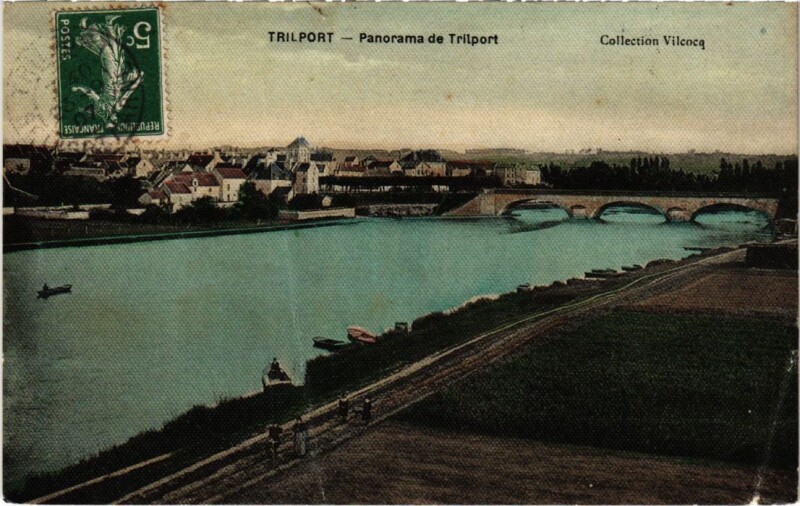 Carte postale ancienne Trilport panorama à Trilport