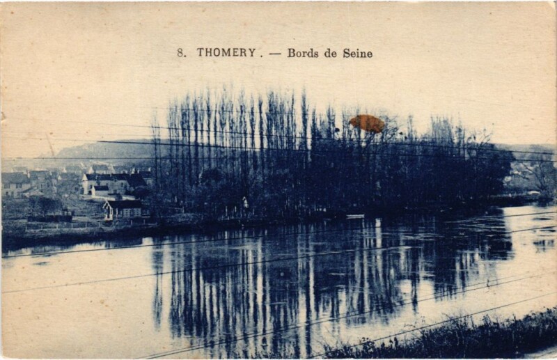 Carte postale ancienne Thomery Bords de Seine à Thomery