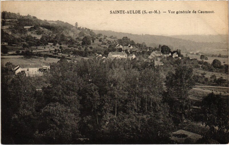 Carte postale ancienne Sainte-Aulde Vue Generale de Caumont à Sainte-Aulde