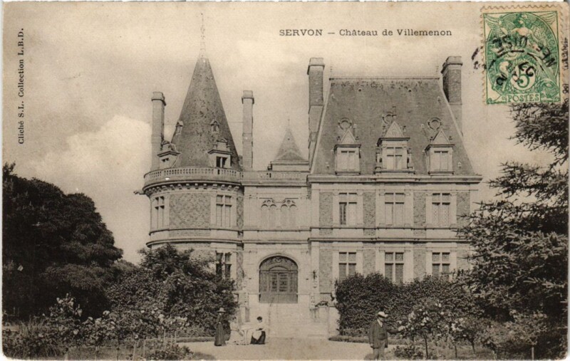 Carte postale ancienne Servon Chateau de Villemenon à Servon