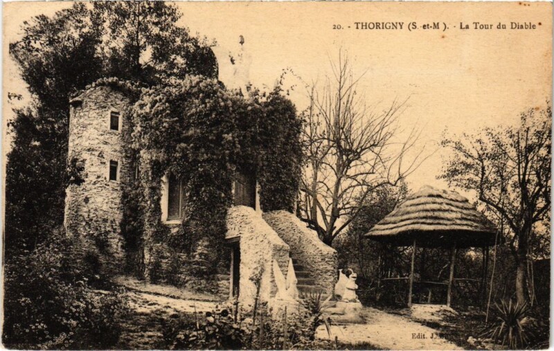 Carte postale ancienne Thorigny-sur-Marne La Tour du Diable à Thorigny-sur-Marne