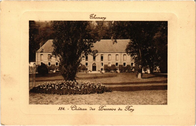 Carte postale ancienne Thomery Chateau des Pressoirs du Roy à Thomery