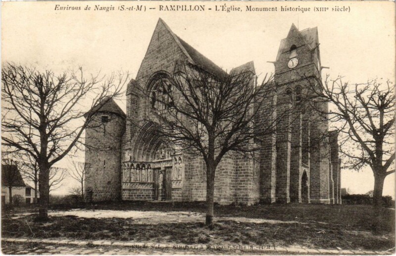 Carte postale ancienne Rampillon L'Eglise à Rampillon