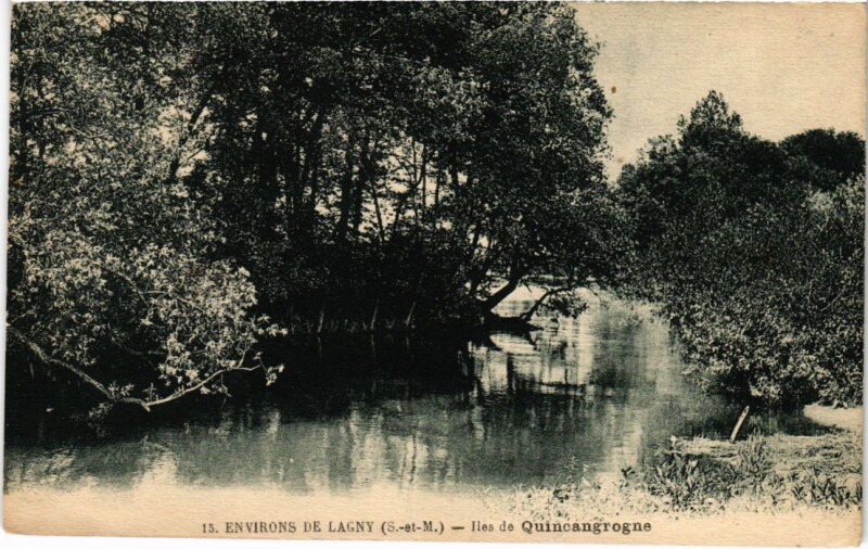 Carte postale ancienne Environs de Lagny-sur-Marne Ile de Quincangrogne à Lagny-sur-Marne