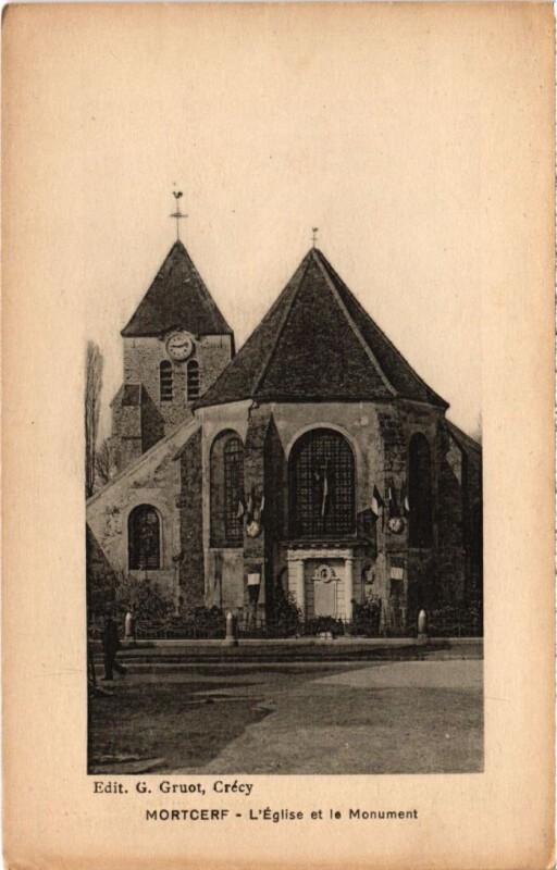Carte postale ancienne Montcerf L'Eglise et le Monument