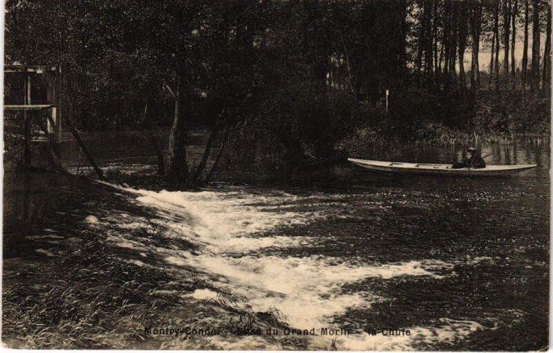 Carte postale ancienne Montry Conde - Sites du Grand Morin - La Chute à Montry
