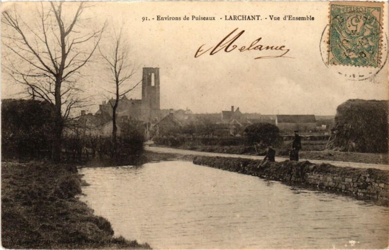 Carte postale ancienne Larchant Vue d'Ensemble à Larchant