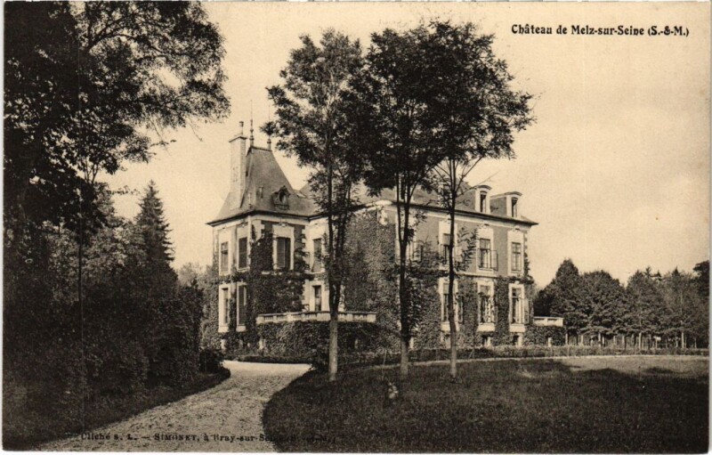 Carte postale ancienne Melz-sur-Seine Chateau de Melz-sur-Seine à Melz-sur-Seine
