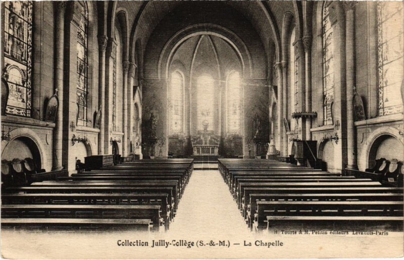Carte postale ancienne Juilly College - La Chapelle à Juilly