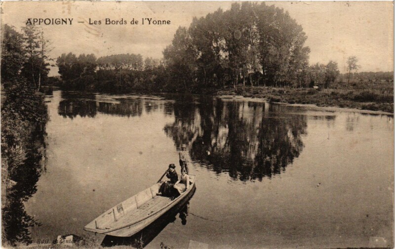 Carte postale ancienne Appoigny - Les Bords de l'Yonne France à Appoigny