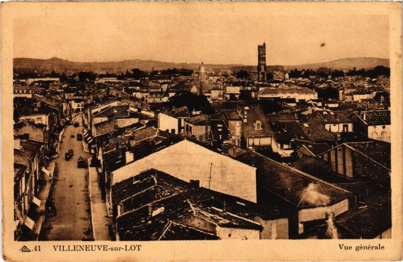 Carte postale ancienne Villeneuve-sur-Lot Lot et Garonne à Villeneuve-sur-Lot