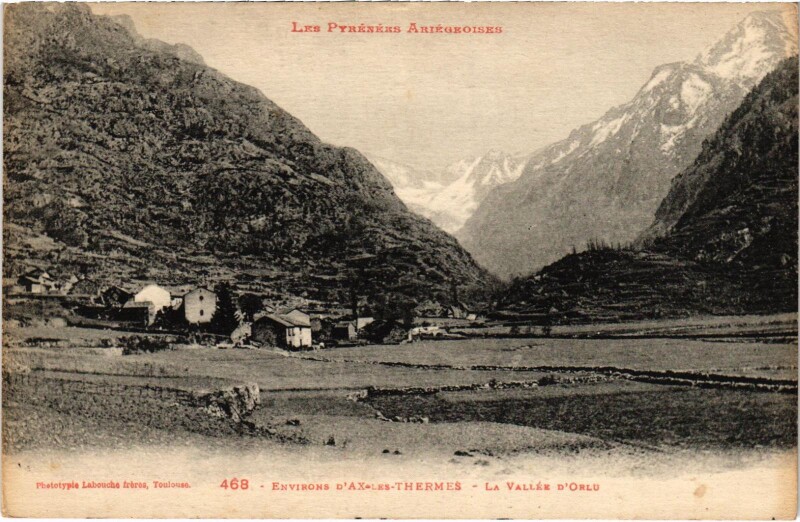 Carte postale ancienne La Vallée d'Orlu Ariege