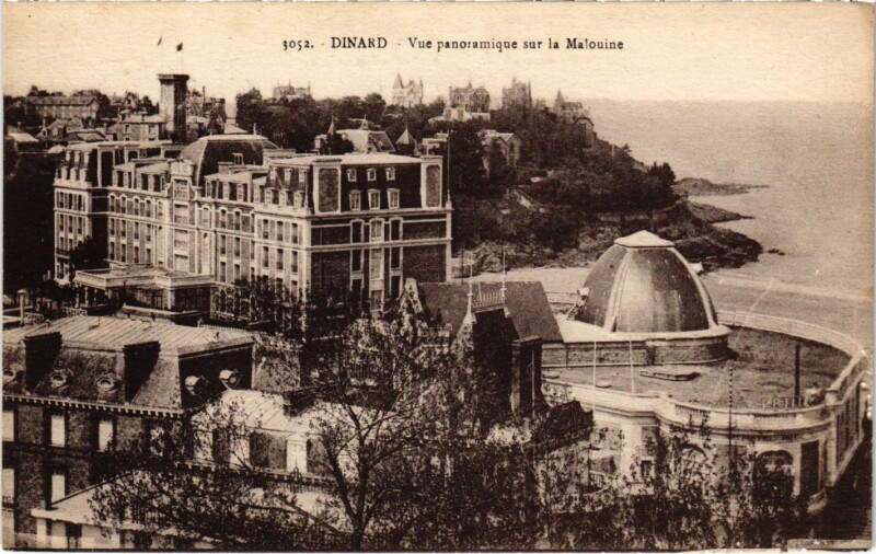 Carte postale ancienne Dinard- vue panoramique sur la Malouine France à Dinard