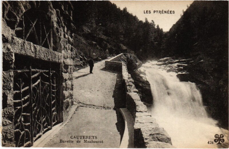 Carte postale ancienne Cauterets Buvette de Mauhourat à Cauterets