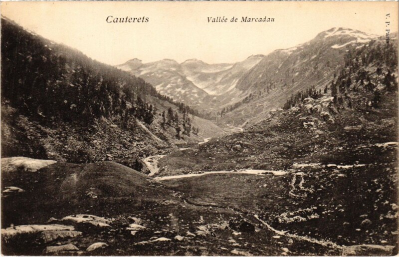 Carte postale ancienne Cauterets Vallée de Marcadau à Cauterets