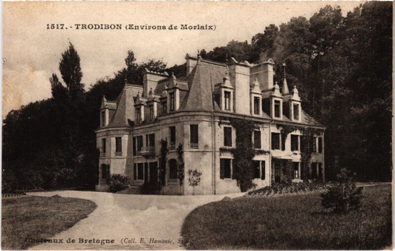 Carte postale ancienne Trodibon - Chateau - Environs de Morlaix à Morlaix