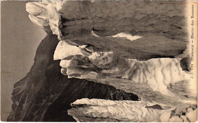Carte postale ancienne Chamonix - Glacier des Bossons