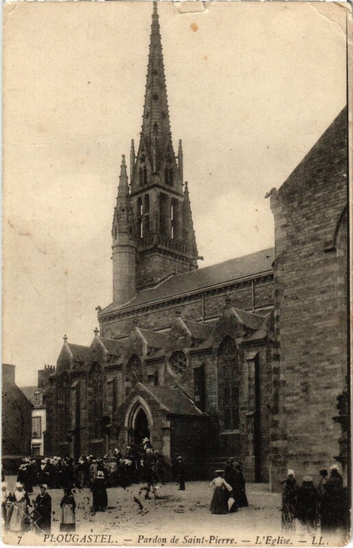 Carte postale ancienne Plougastel Daoulas- Pardon de Saint Pierre France à Daoulas