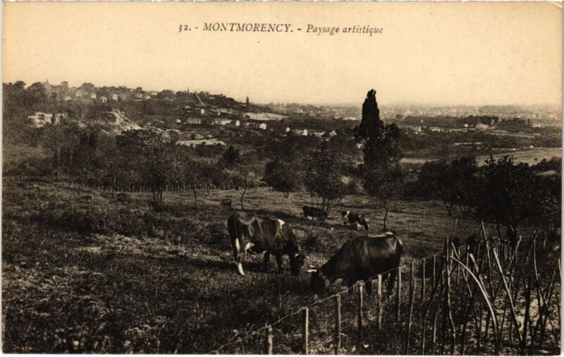 Carte postale ancienne Montmorency - Paysage artistique à Montmorency