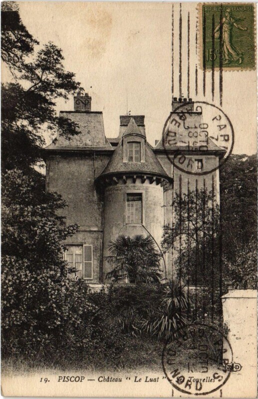 Carte postale ancienne Piscop - Chateau à Piscop