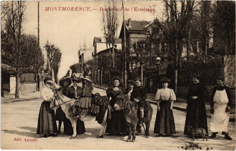 Carte postale ancienne Montmorency - Boulevard de l'Ermitage à Montmorency