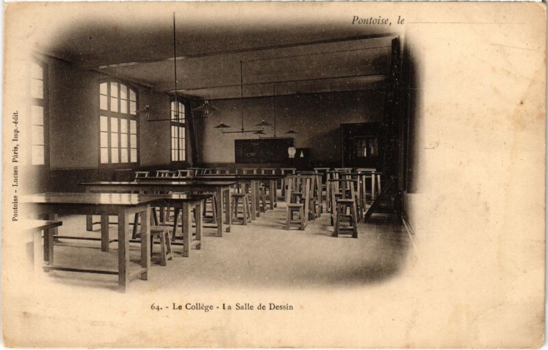 Carte postale ancienne Pontoise - Le College à Pontoise