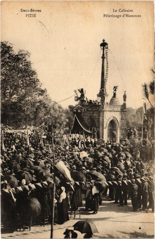 Carte postale ancienne Pitie - La Calvaire