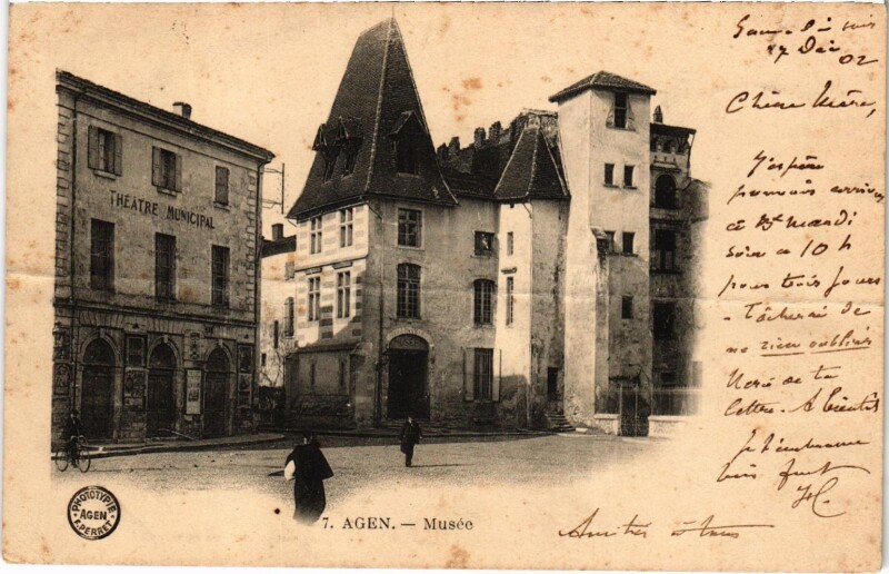 Carte postale ancienne Agen Musée