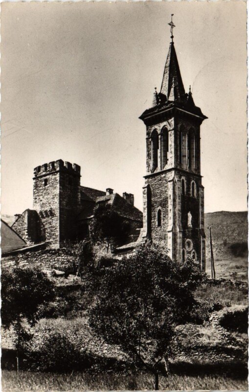 Carte postale ancienne Env. de Cocures - Eglise romane de Bedoues
